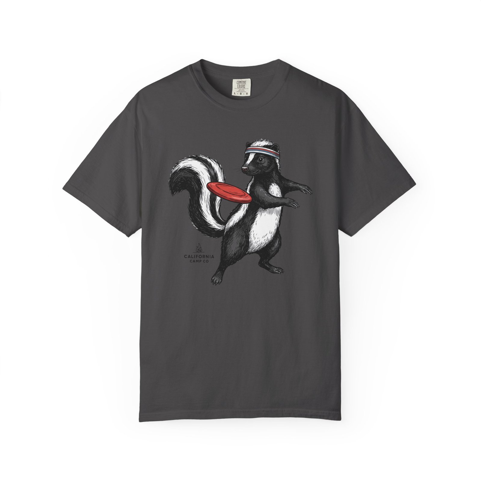 The Ultimate Skunk T-Shirt — Retro Skunk with a Frisbee Disc Graphic on Comfort Colors 1717 Tee - Image 17