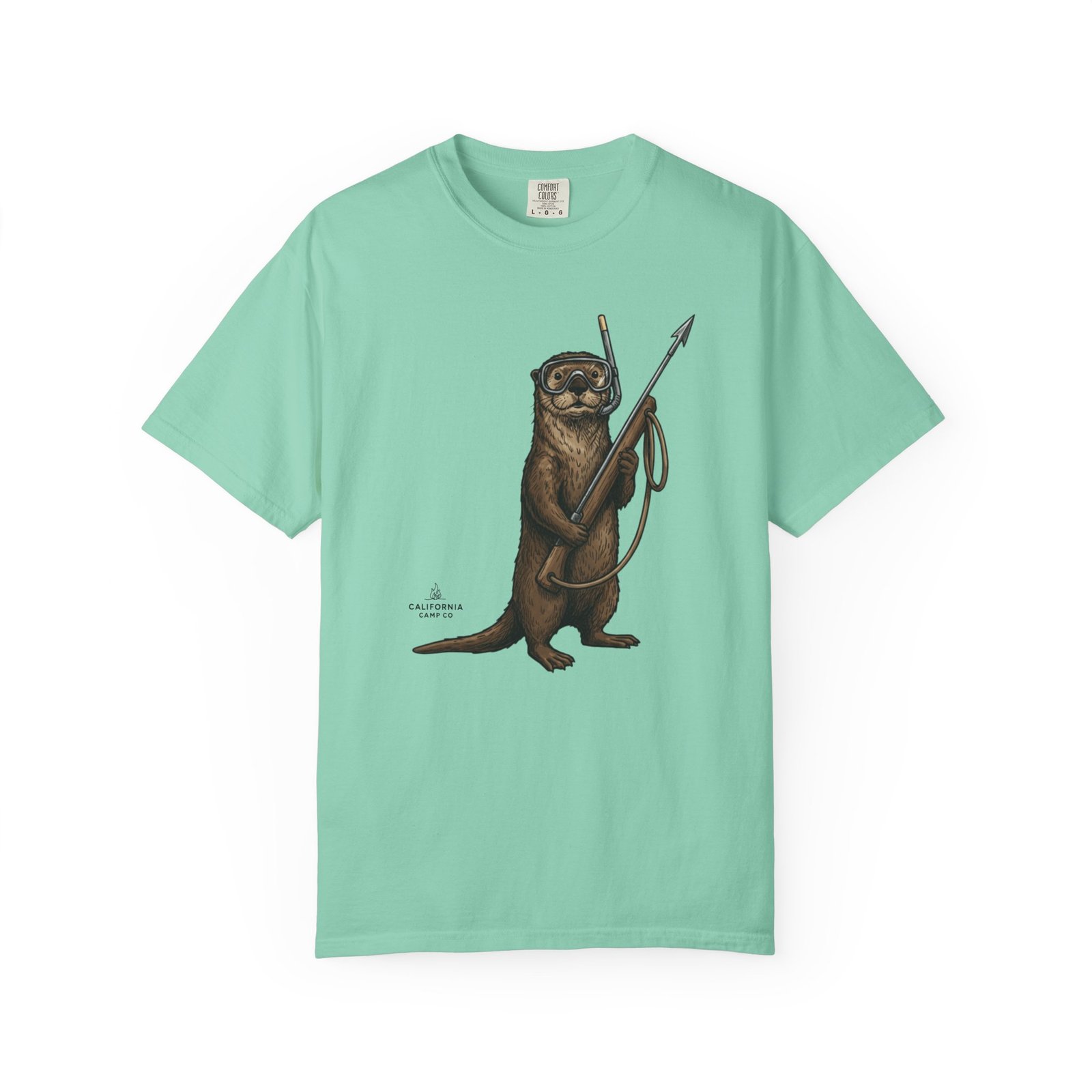Spearfishing Otter Tee – on Comfort Colors 1717 T-Shirt - Image 12