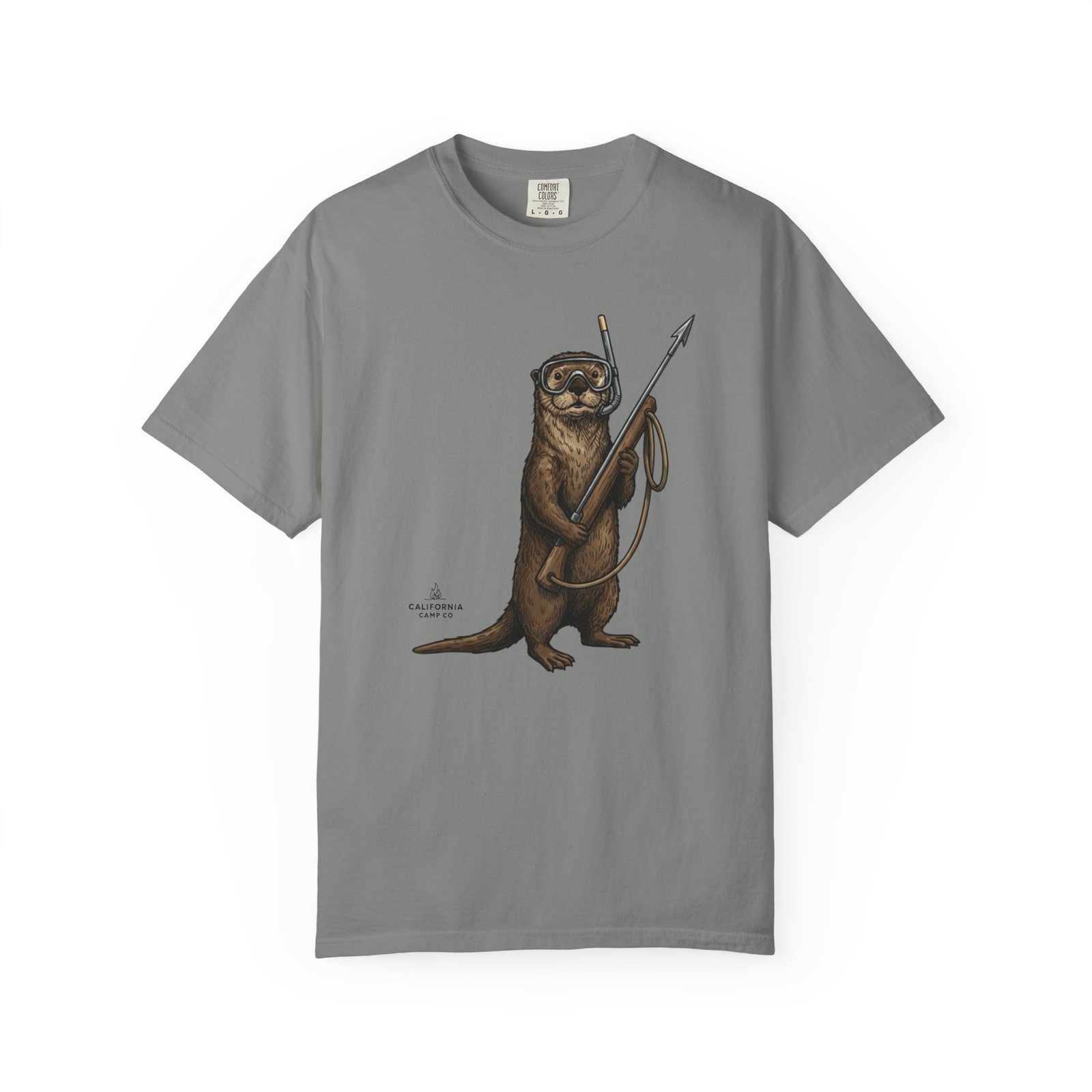 Spearfishing Otter Tee – on Comfort Colors 1717 T-Shirt - Image 16