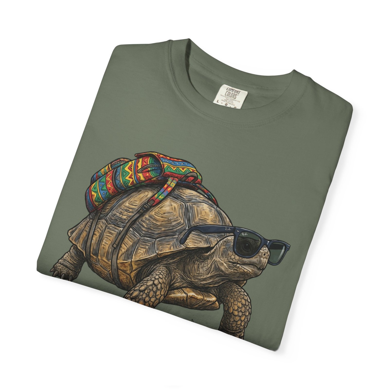 Desert Tortoise Heading Out Tee Shirt - Take a Walk on the Wild Side on Comfort Colors 1717 T-Shirt - Image 2